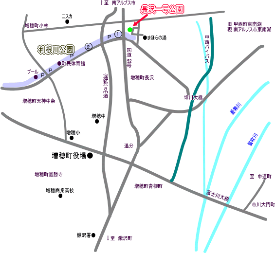 長沢一号公園地図
